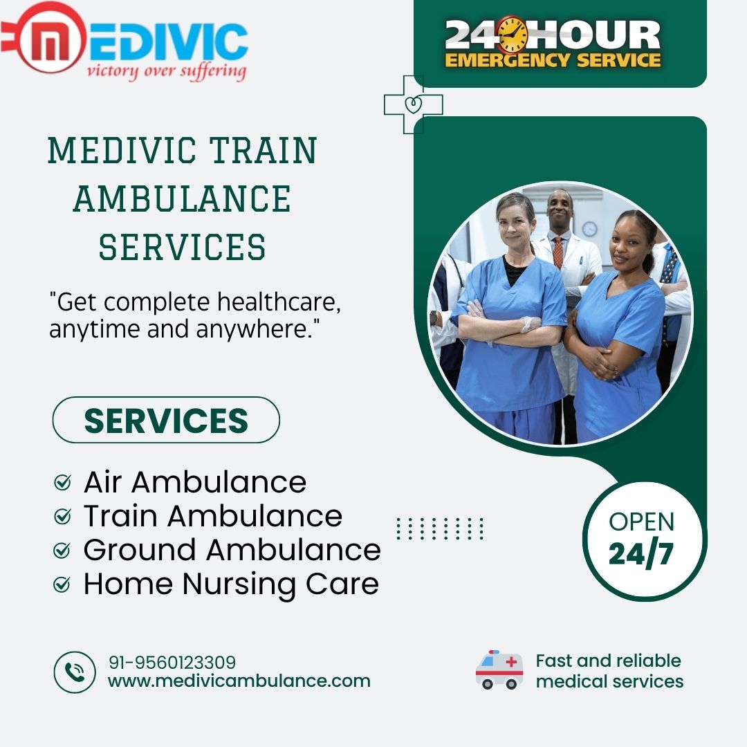 Use Medivic Train Ambulance In Ranchi For The Quick Transfer Of Your Critical Patient