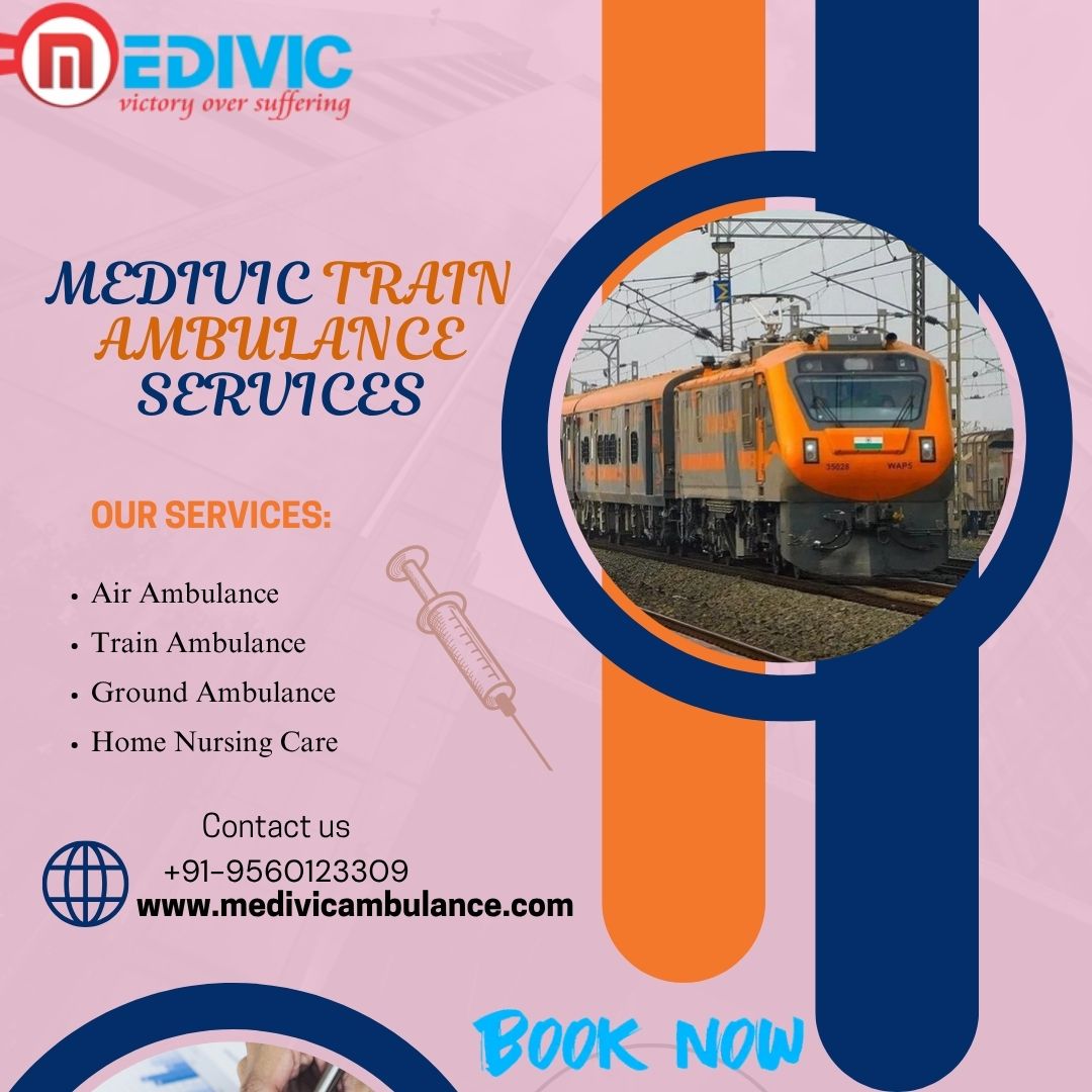 Medivic Takes the Correct Steps to Avoid Problems in Patna in a Train Ambulance
