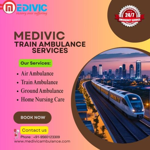 Medivic aviation Takes Full Responsibility of Transit in Ranchi in a Train Ambulance