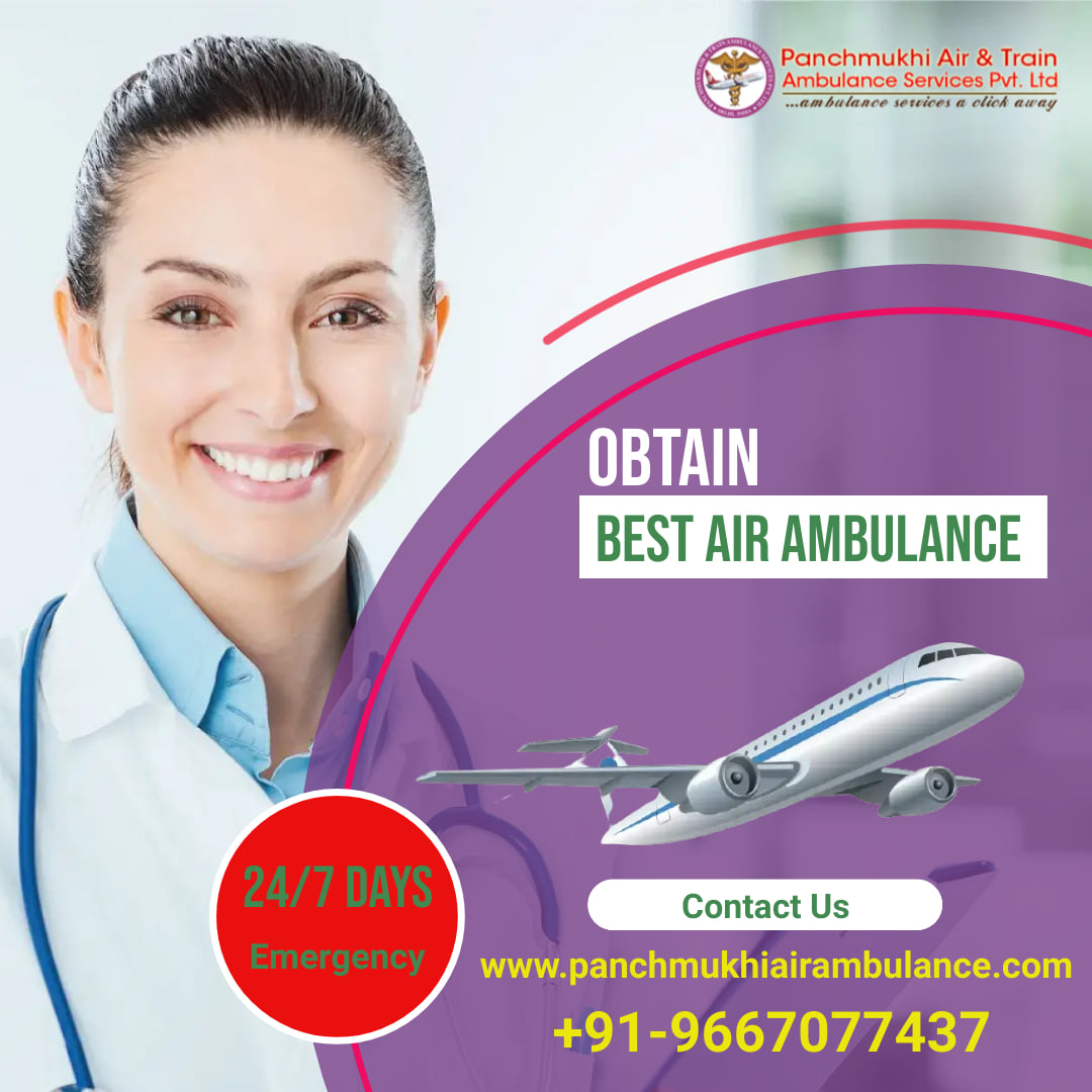 Utilise Panchmukhi, the Most Superior Air Ambulance from Mumbai with Well-Organised CCU Facility