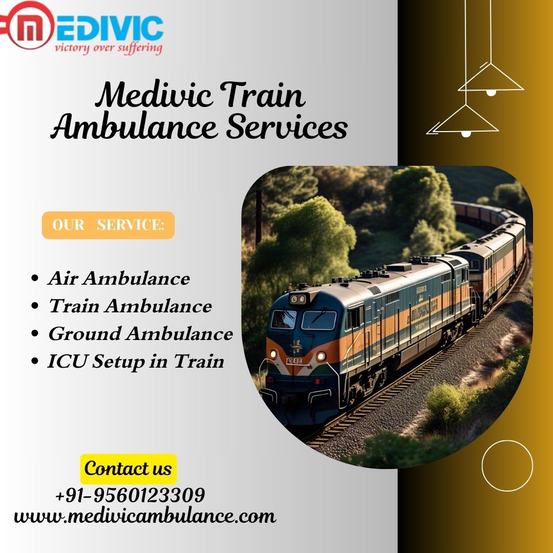 Medivic Train Ambulance in Kolkata completes the journey in the fastest way possible