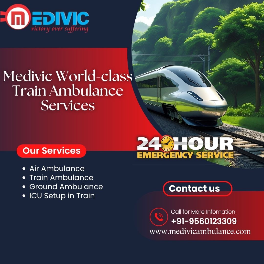 Medivic Keeps Clear-Eyed Views During Transit In Guwahati In A Train Ambulance
