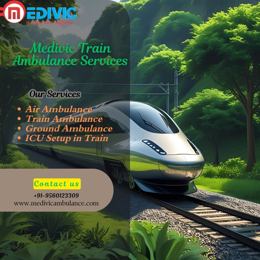 Medivic Train Ambulance in Guwahati solves your problem and completes it