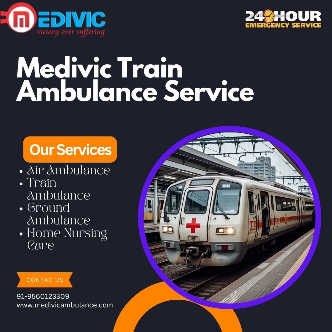 National Reach with medical integrity from Medivic Train Ambulance Services in Kolkata