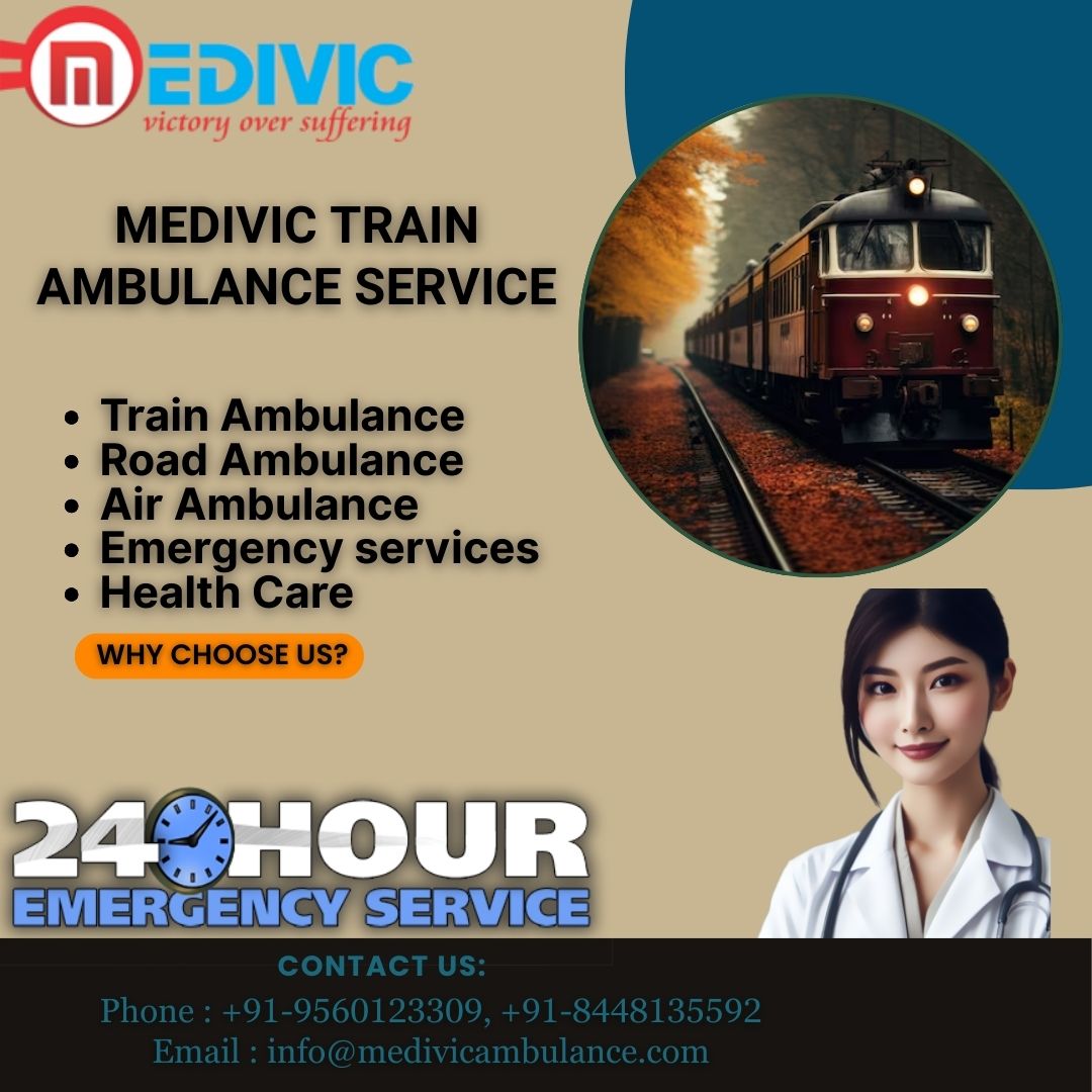 Select The Medivic Train Ambulance In Delhi Dedicated To A Fully Furnished ICU Transport