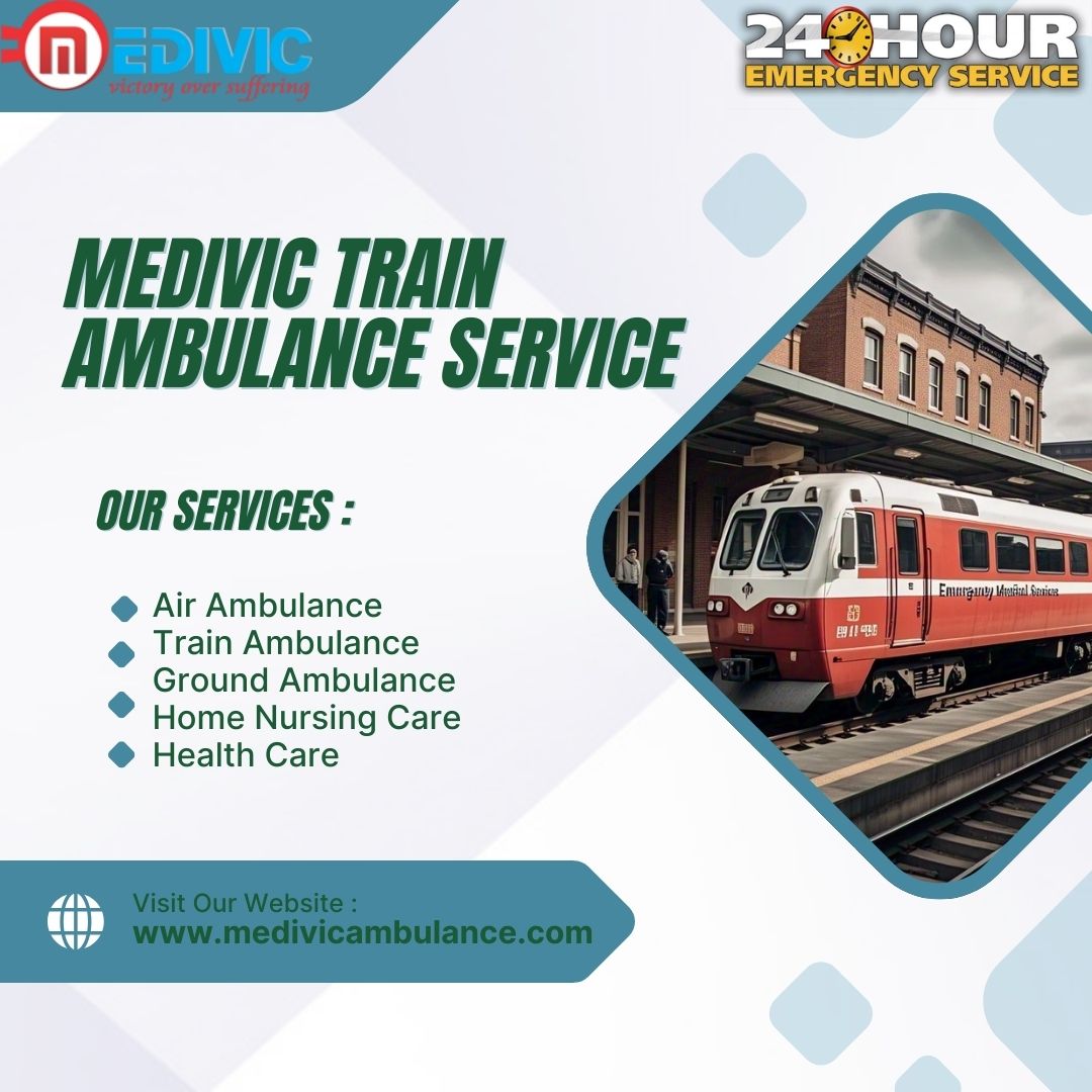 Medivic Train Ambulance In Delhi Is Known For Providing ICU Setup And Safe Travel