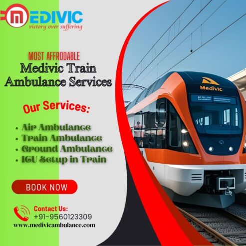 Use Medivic Train Ambulance Service In Bangalore With A Modern Medical Setup