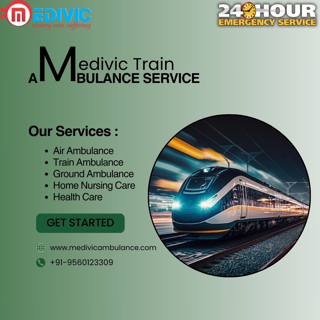 Medivic Train offers an efficient option for timely shifts in Varanasi with its ambulances