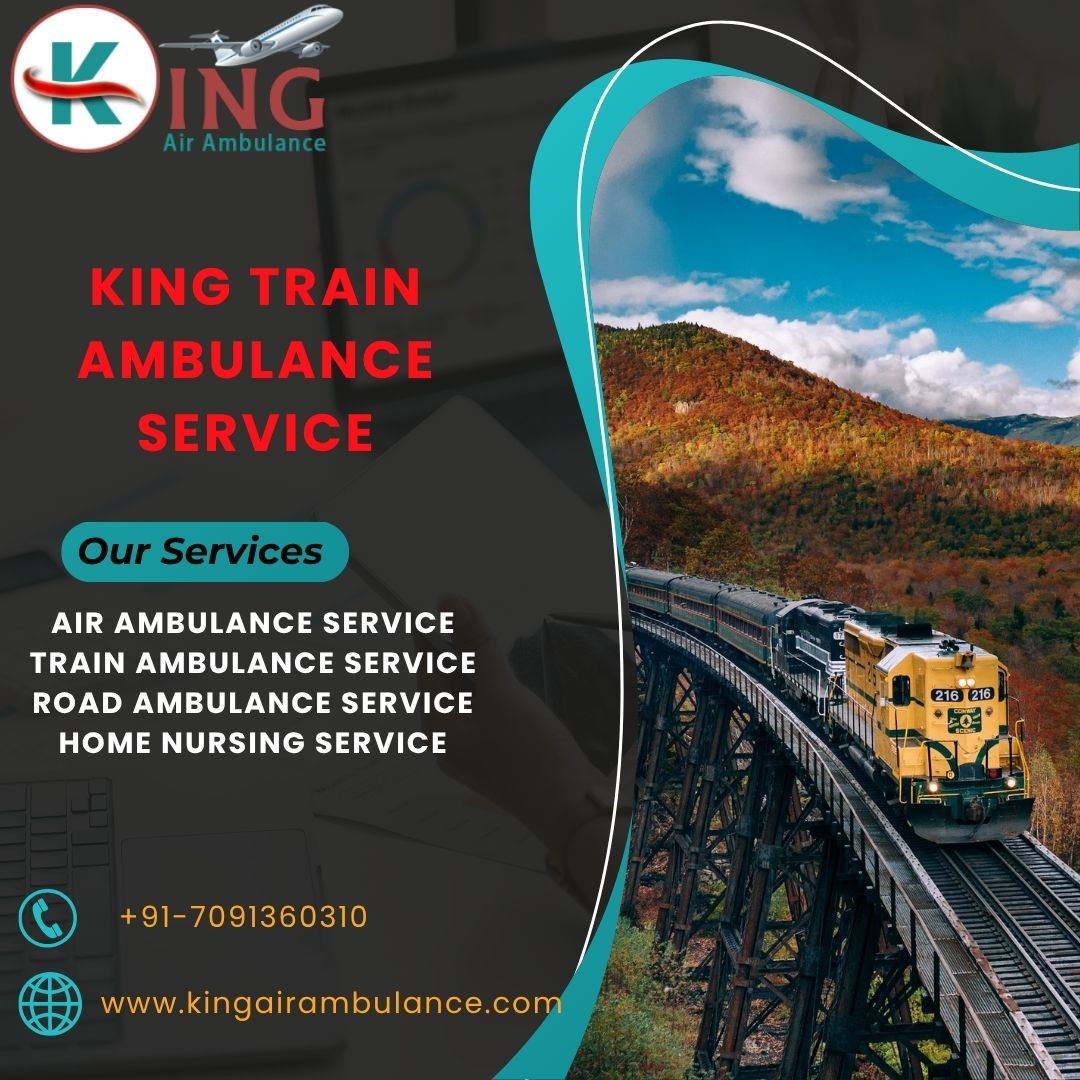 King Train Ambulance in Indore is available for every king of Emergency Service