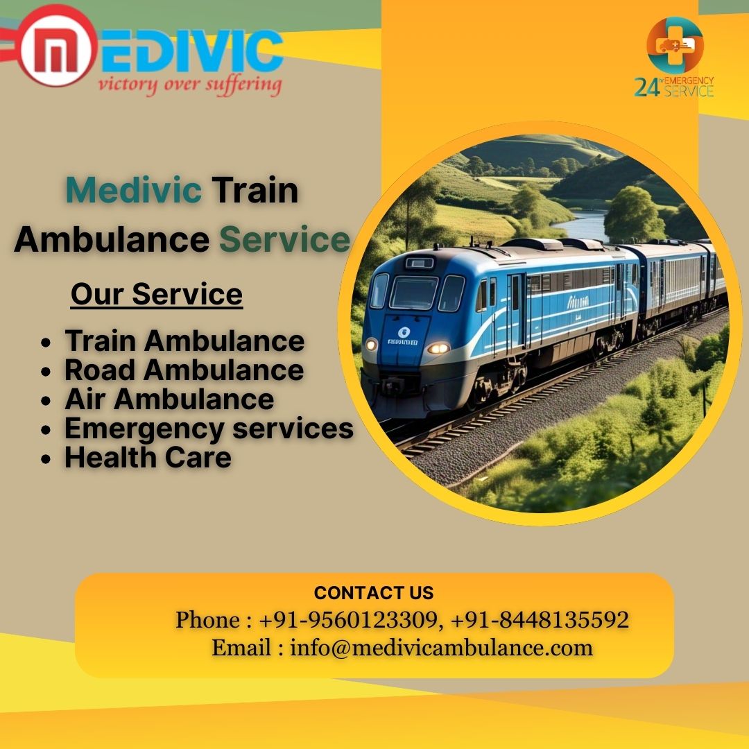 Medivic Train Ambulance Transports Patients with All Facilities in Varanasi
