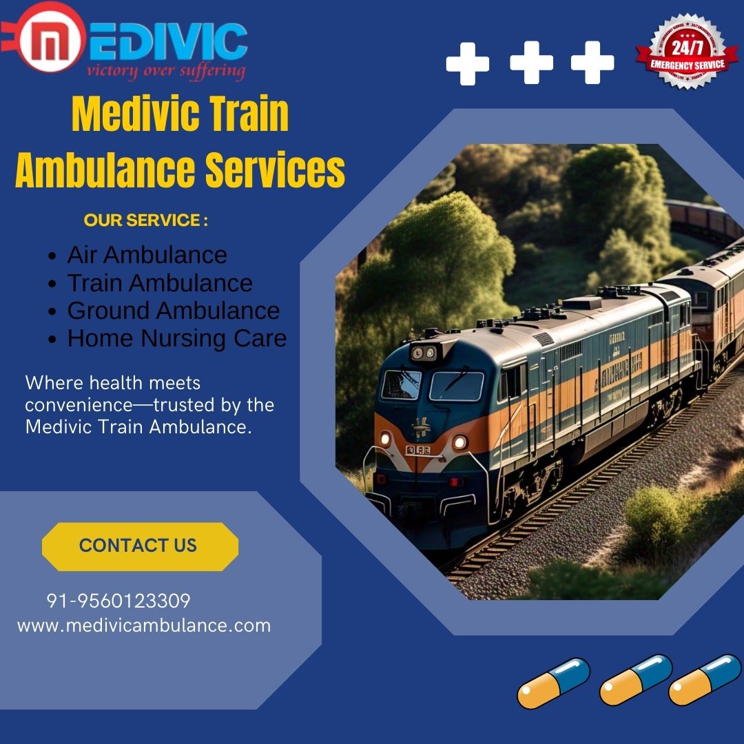 Medivic Train Ambulance in Mumbai ensures that every journey is comfortable and safe