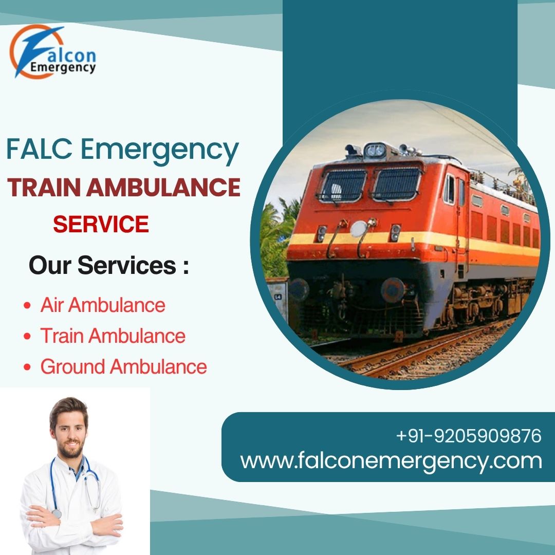 The Falc Emergency Train Ambulance in Kolkata provides a dependable transport service.