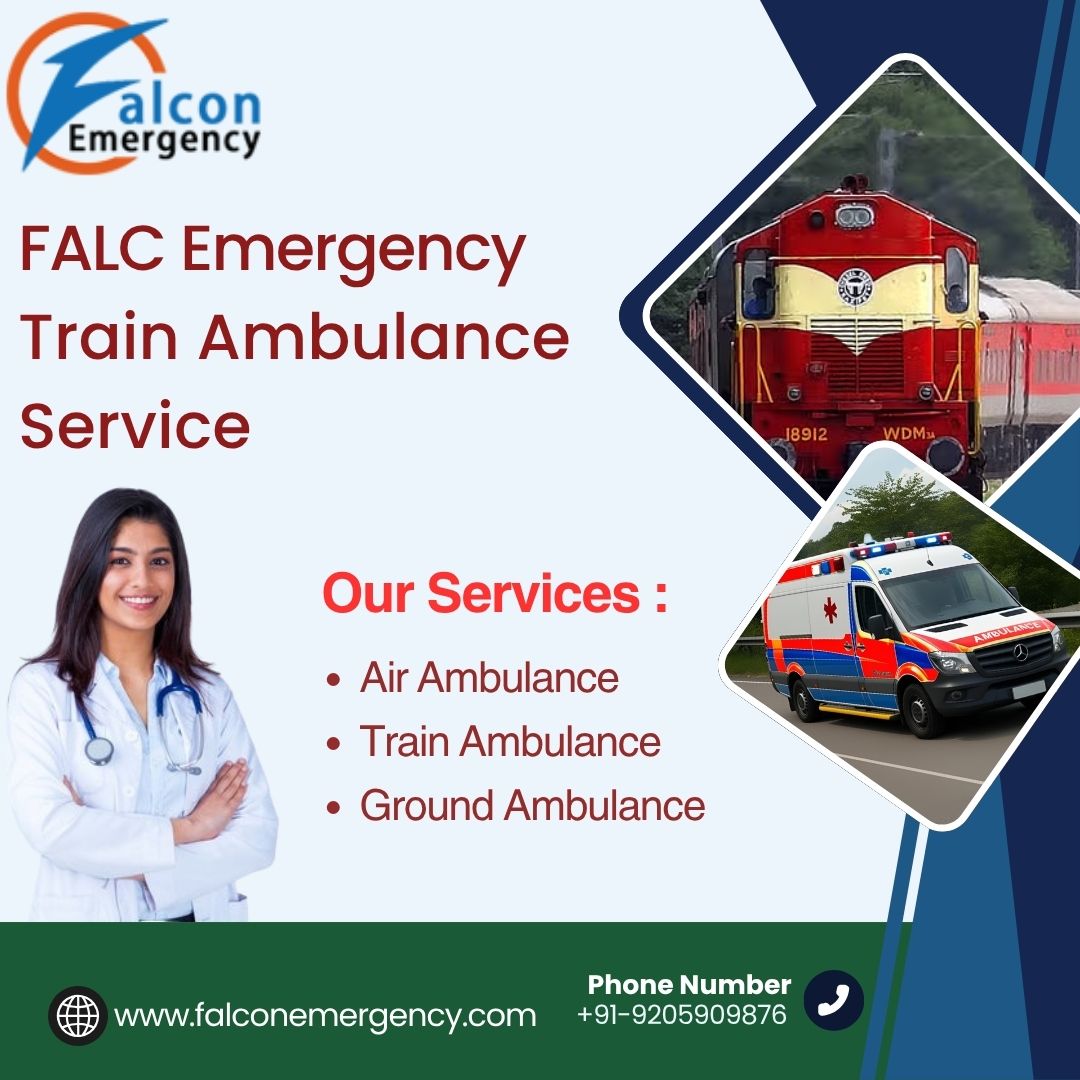 Choose the Falc Emergency Train Ambulance Service in Mumbai with a proper medical assistant