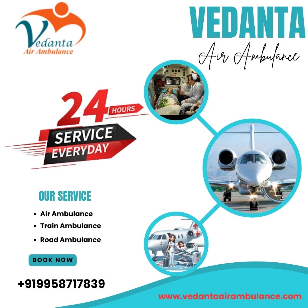 Book a Top-level Air Ambulance at an Economical Cost in Kolkata via Vedanta