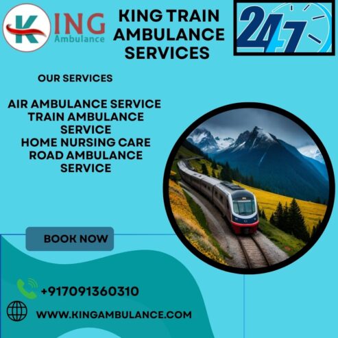 King Never Stop Replying or Leaving You during Transit in Siliguri in a Train Ambulance