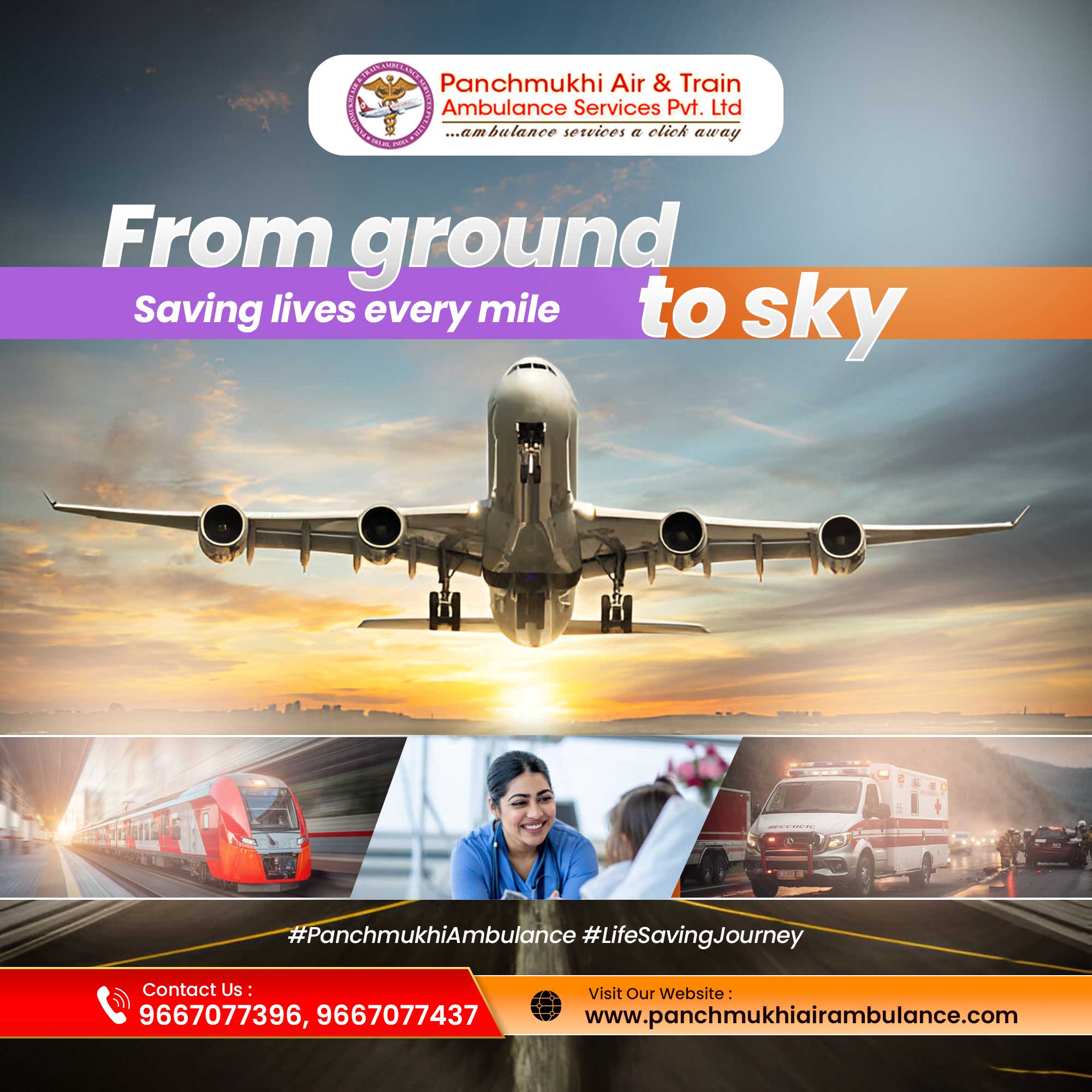 Get Streamlines Advanced Healthcare Facilities by Panchmukhi Air Ambulance Delhi