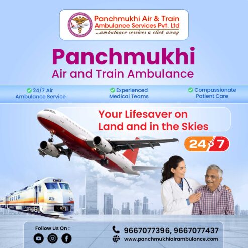 Access Instant Patient Care Panchmukhi Air Ambulance in Guwahati