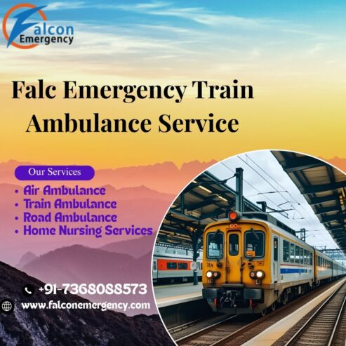 Select the Falc Emergency Train Ambulance Service in Patna for secure and cutting-edge medical tools