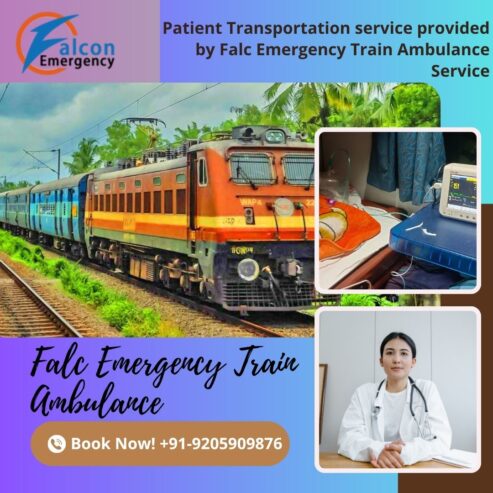 Choose the Falc Emergency Train Ambulance in Ranchi for a better option for patient transportation