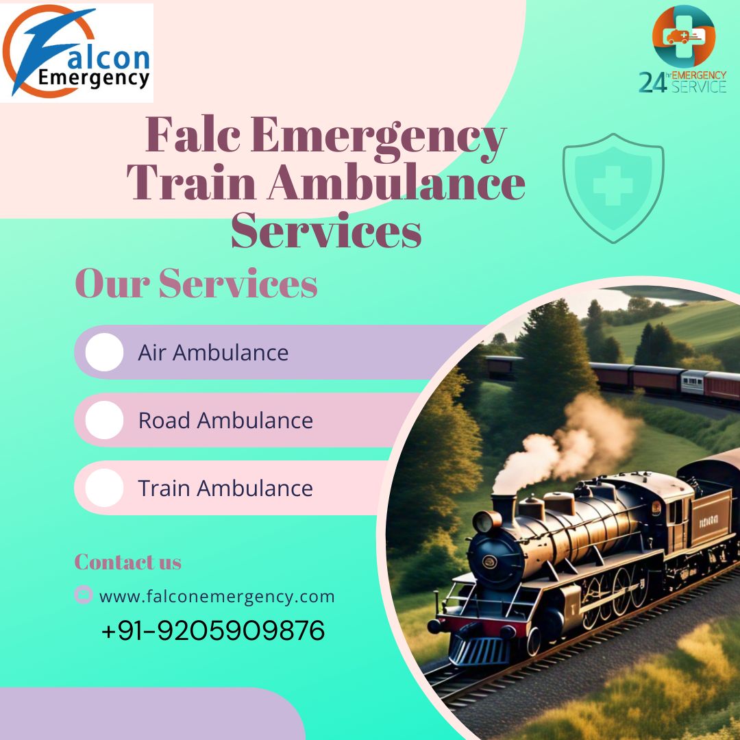 FALC Emergency helps you believe less anxious while travelling in a train ambulance in Raipur