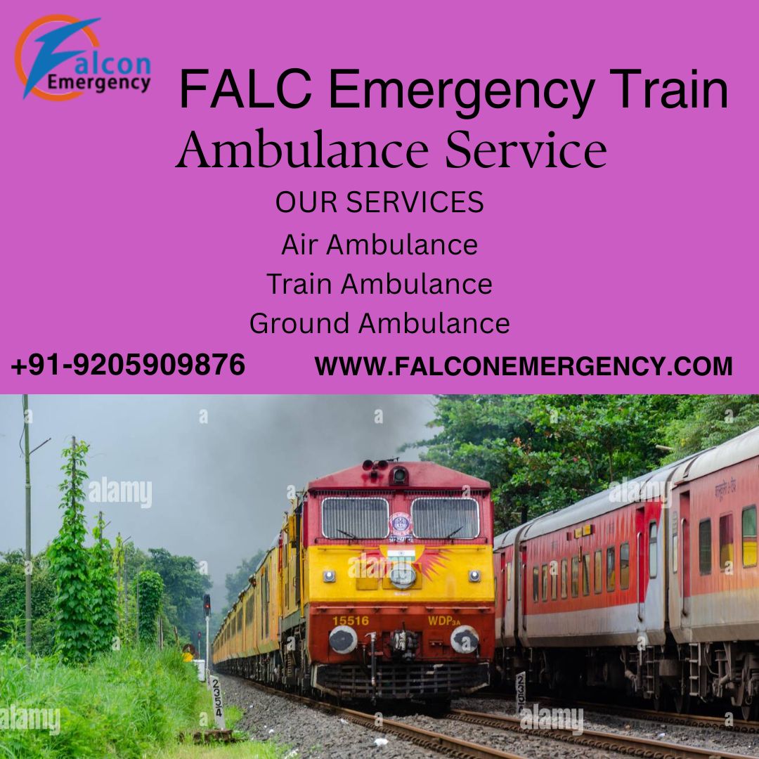 FALC Emergency ICU Train Ambulance Services in Allahabad at your budget.