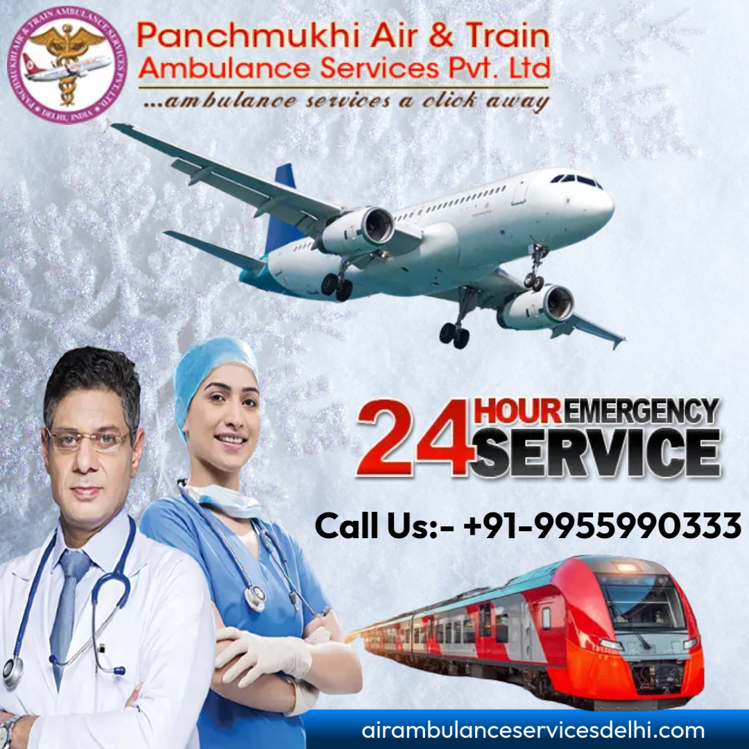 With Medical Crew Get Panchmukhi Air Ambulance in Mumbai