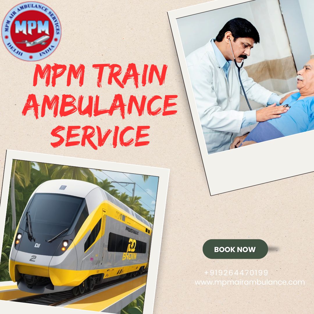 MPM Works with Enthusiasm during Transit in Kolkata in a Train Ambulance
