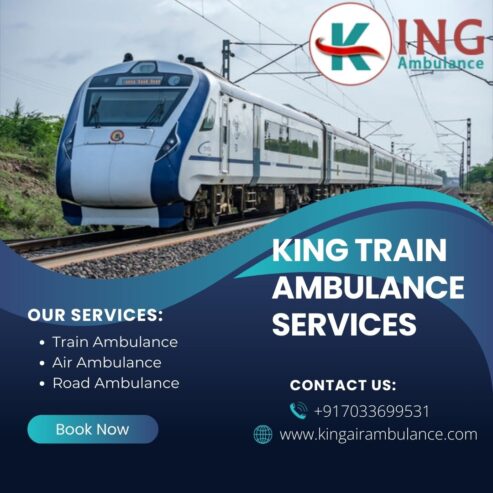 Select King Train Ambulance in Patna for Secure and Cost-Effective Patient Transfers