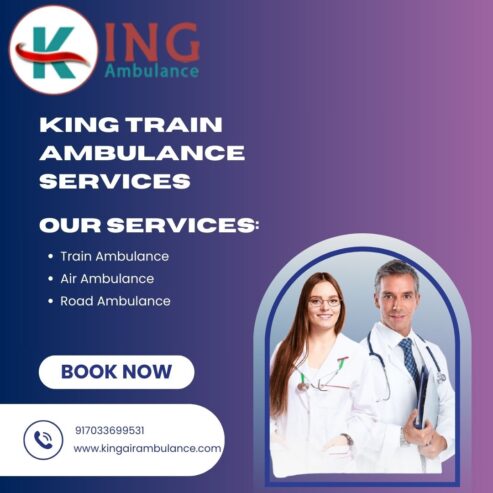 King Carries the Full Transit Load in Mumbai in its Train Ambulance