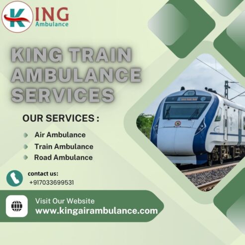 King Train Ambulance in Patna Offers Highly Qualified Medical Personnel On Board Its Trains