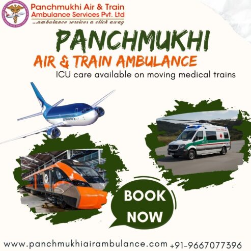Panchmukhi is a Trusted Transit Partner in Tough Times in Patna in its Train Ambulance