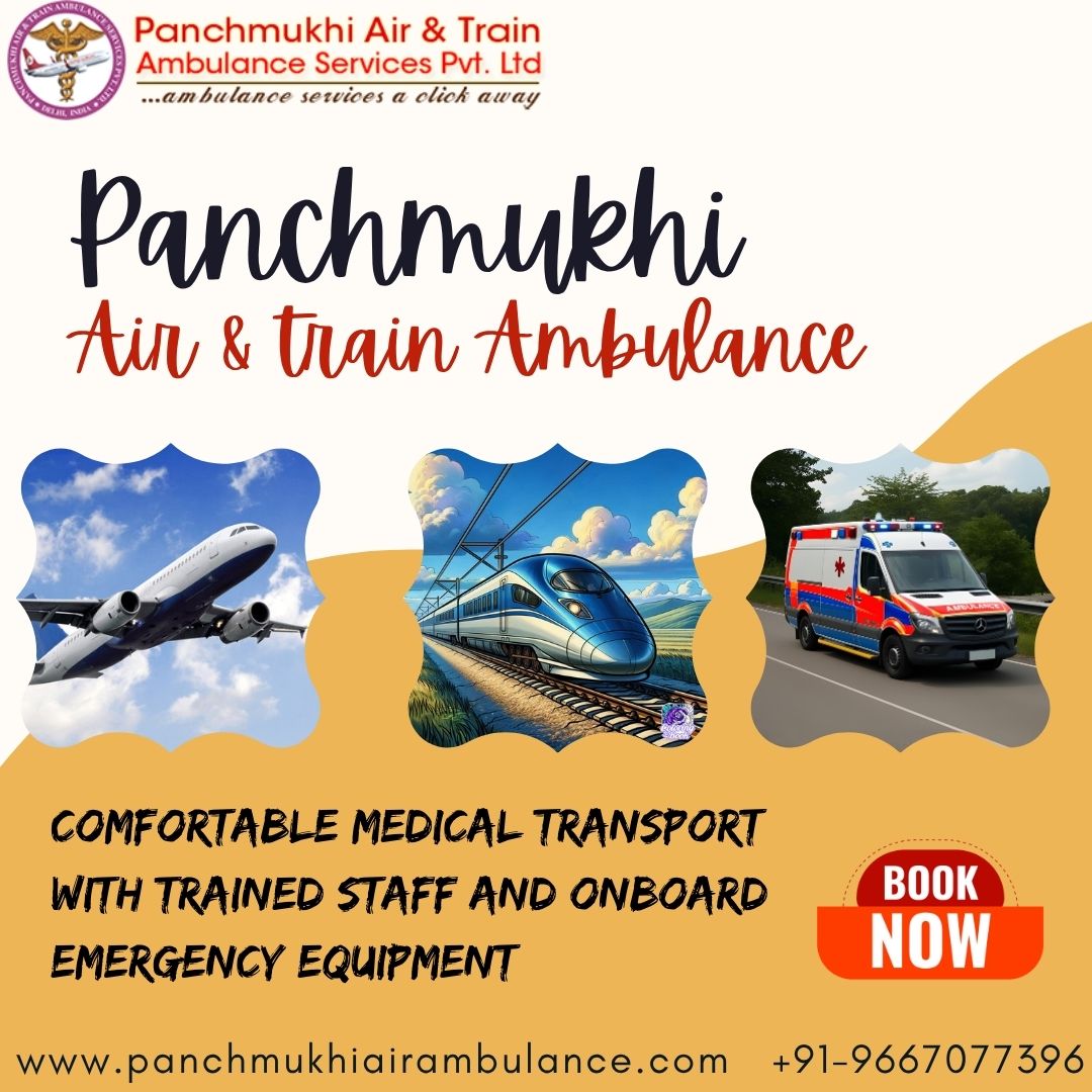 Select the Risk-Free Panchmukhi train ambulance service in Patna at less Re-Distribution charge