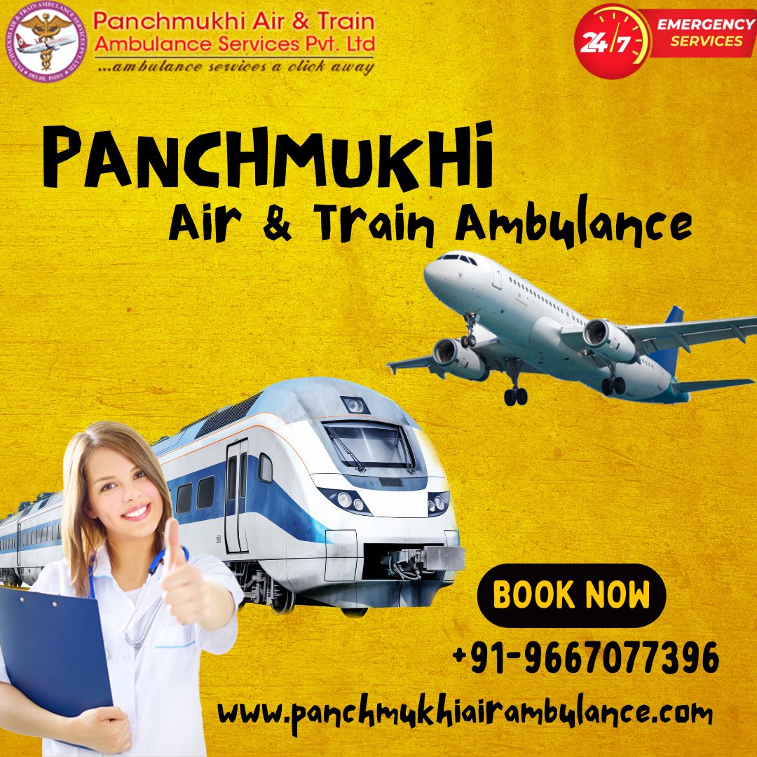 Utilize Panchmukhi Train Ambulance for secure medical transport in Patna
