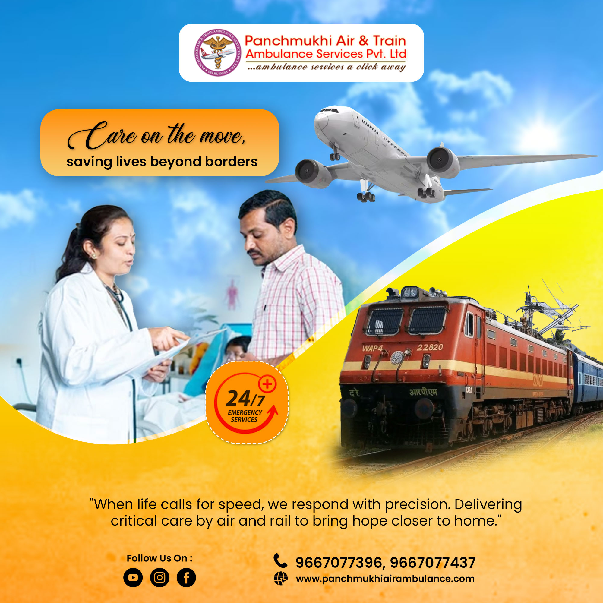 Use 24 Hours ICU Care Commercial Aircraft Ambulance from Kolkata