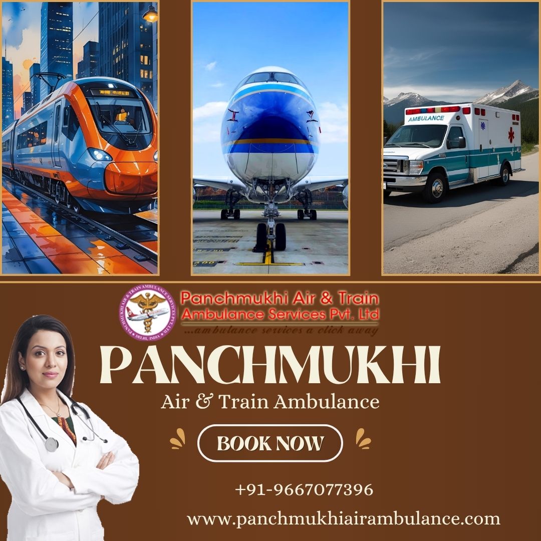 Panchmukhi manages transit efficiently in Ranchi by utilizing its train ambulance service, ensuring prompt responses