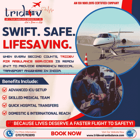 24×7 Air Ambulance Services in Guwahati – Expert Medical Care in Flight