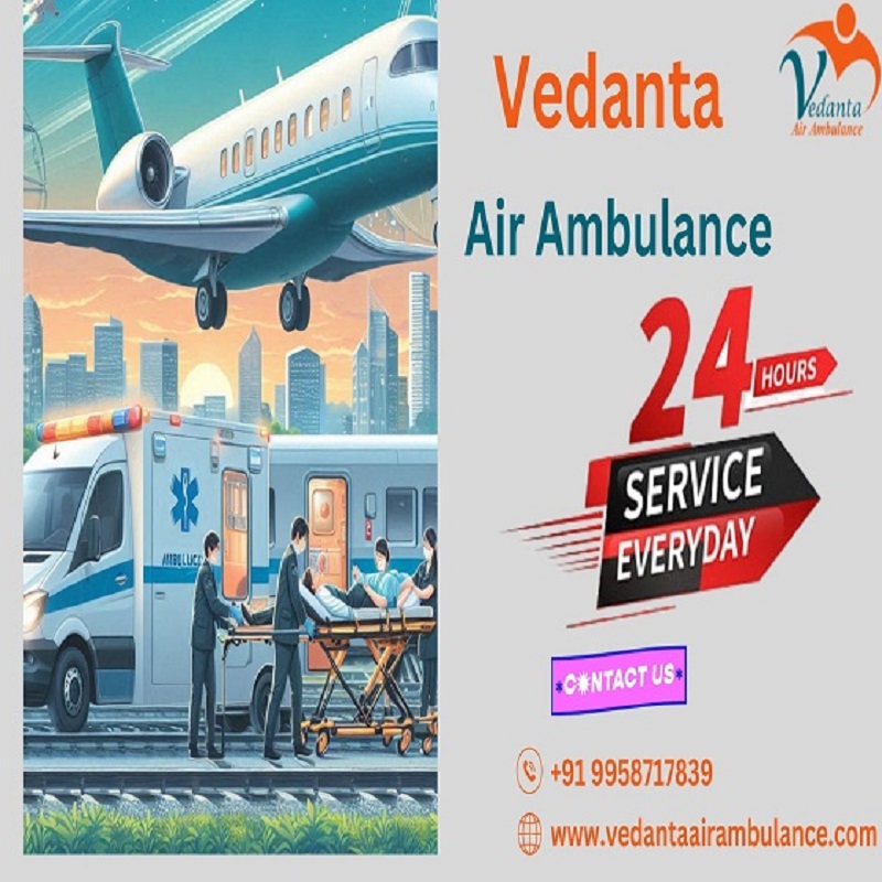 Take Vedanta Air Ambulance Service in Jabalpur with Superb Medical Devices at the Lowest Price