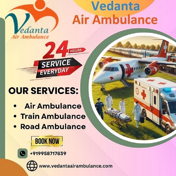 Get Vedanta Air Ambulance Service in Raipur with Advanced Medical Service at Lowest Charge