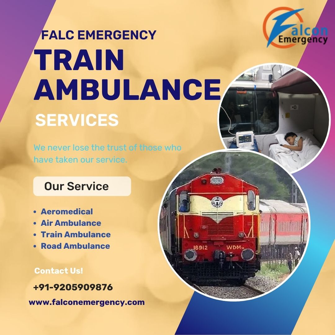 Choose Falc Emergency Train Ambulance Service in Bangalore for a hassle-free transit