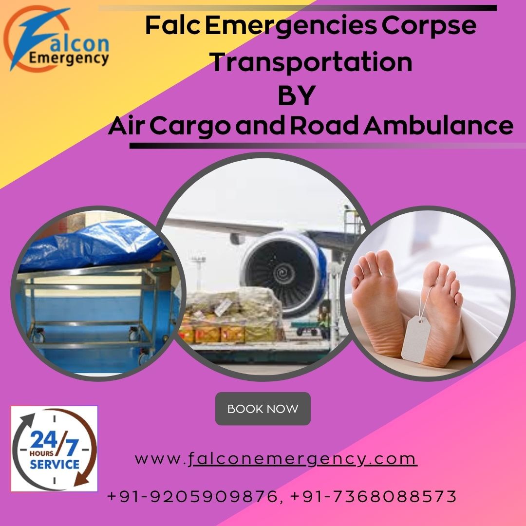FALC Emergency Moves Dead Bodies with Calm and Clear Planning in Hyderabad in an Ambulance