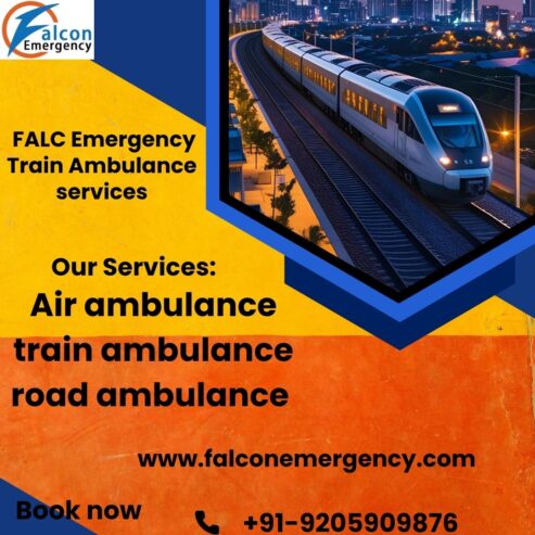 FALC Emergency helps you navigate this difficult time in Hyderabad with ease, using train ambulance