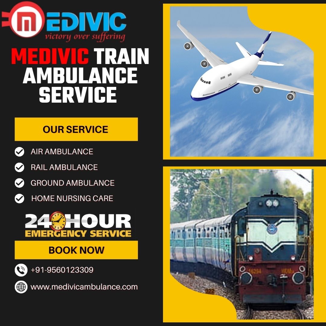 Contact Medivic Train Ambulance Service in Lucknow Provide Proper Medical Facility