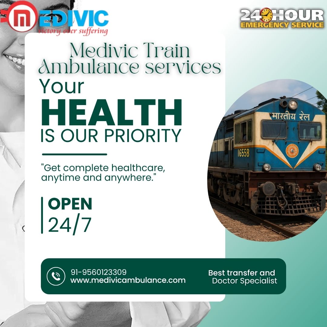 Medivic Offers Simple and Protecting Transit in Patna with its Train Ambulance