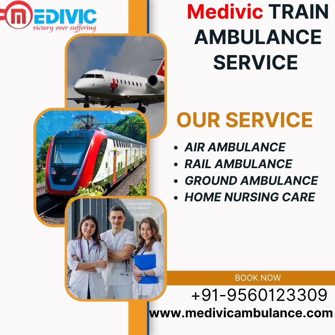 Select Risk-Free Medivic Train Ambulance Service in Nagpur to Secure Transfer