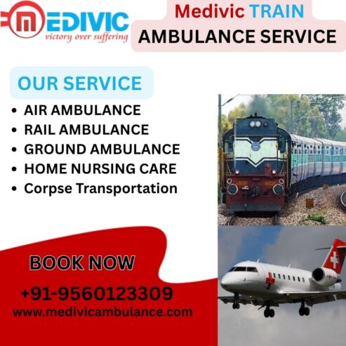 Select the Most Reliable and beneficial Medivic Train Ambulance Service in Lucknow