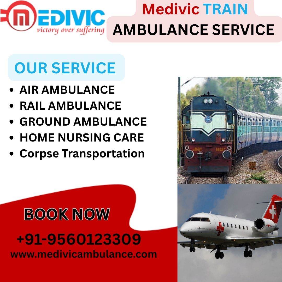 Select the Most Reliable and beneficial Medivic Train Ambulance Service in Lucknow