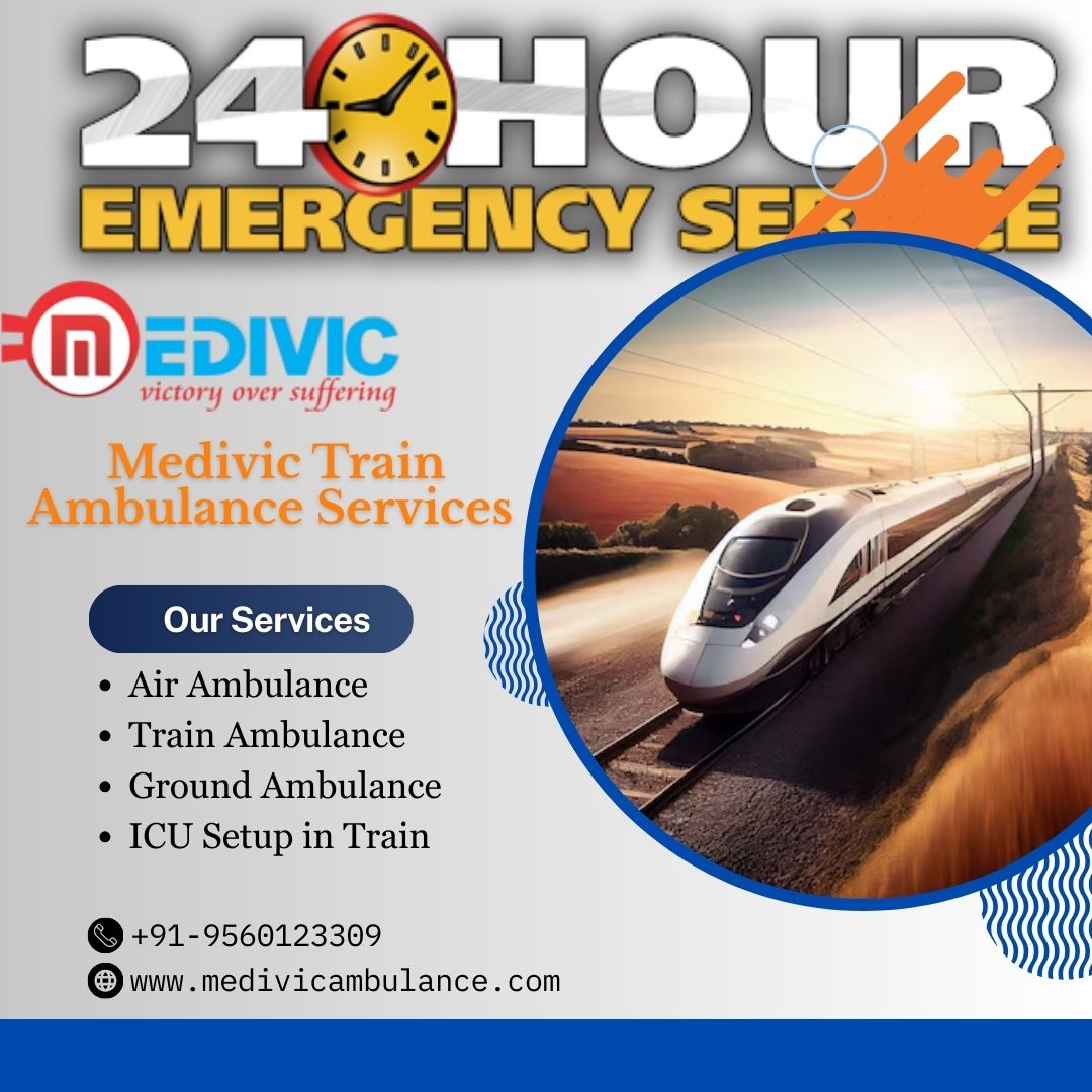 Medivic Train Ambulance in Ranchi provides a convenient way to get better medical help