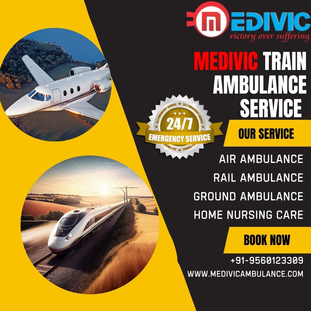 Contact Medivic Train Ambulance Service for safe and fast patient transfer in Chennai