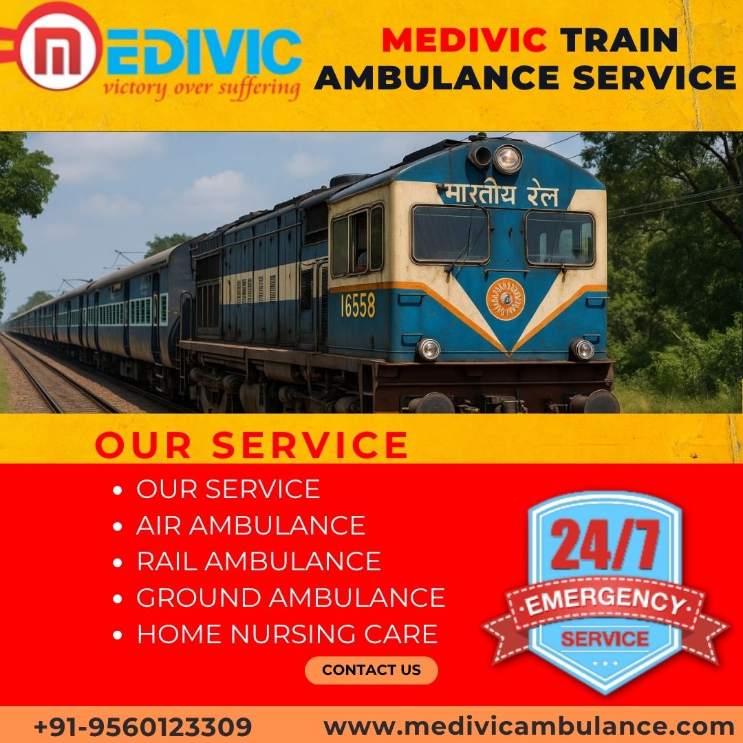 Medivic Train Ambulance Service in Allahabad Make All Travel Effortless For Serious Instance