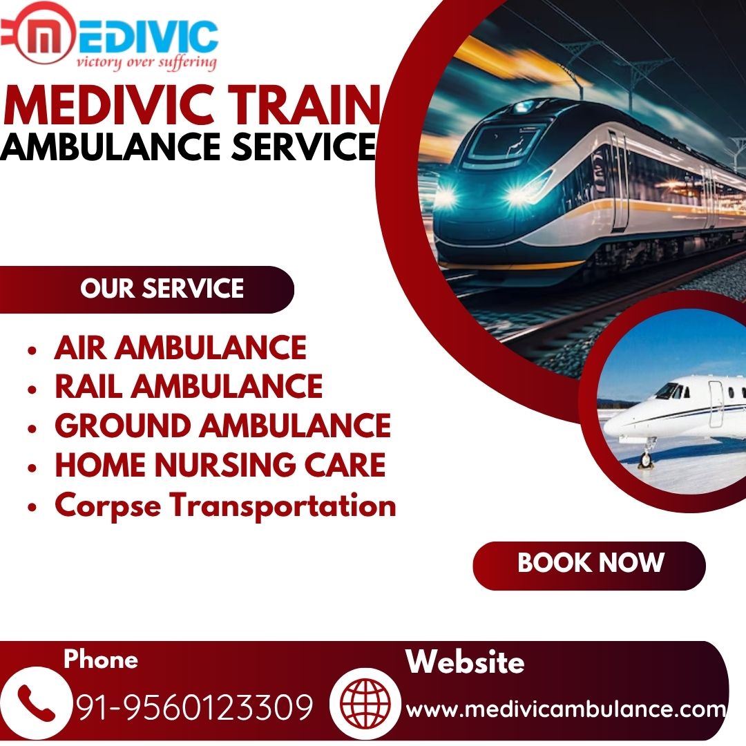 Medivic Helps You in High-Pressure Situations in Allahabad with its Train Ambulance